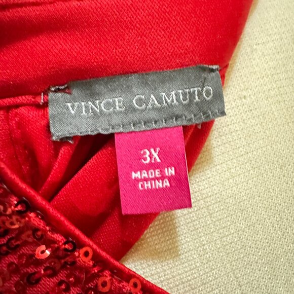 Vince Camuto Red Sequins Keyhole Neck Blouse. NWT - Picture 5 of 5